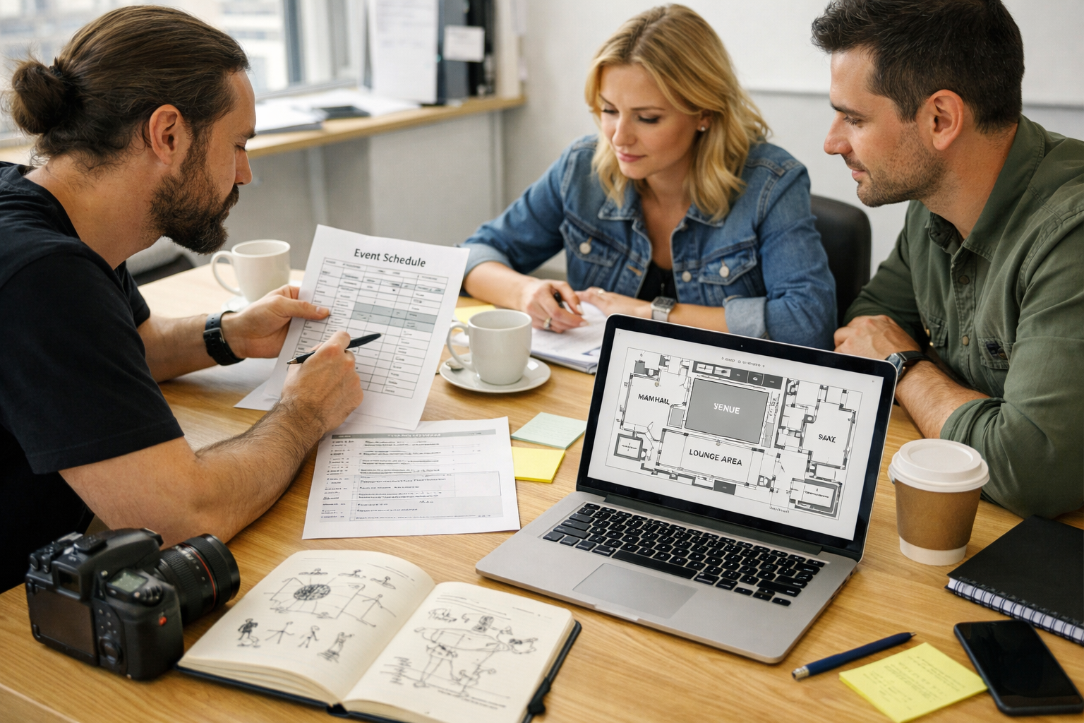 Cekim oncesi brif toplantisi