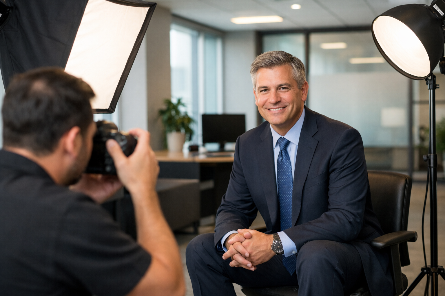 Kurumsal fotograf cekiminden bir kare